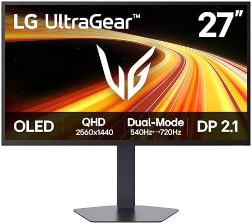 27GX790B B 27  Ultragear QHD  3440 x 1440  OLED Gaming Monitor  Dual Mode QHD 540Hz/ HD 720Hz   0 02ms  TrueBlack 500  NVIDIA G Sync Compatible  AMD FreeSync Premium Pro  DisplayPort 2 1  USB C  Black