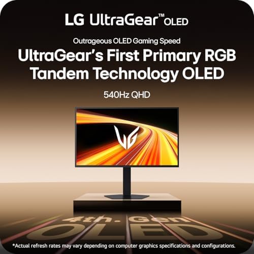 27GX790B B 27  Ultragear QHD  3440 x 1440  OLED Gaming Monitor  Dual Mode QHD 540Hz/ HD 720Hz   0 02ms  TrueBlack 500  NVIDIA G Sync Compatible  AMD FreeSync Premium Pro  DisplayPort 2 1  USB C  Black