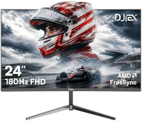 27 Inch Curved Gaming Monitor FHD 1080p 180Hz  1800R Curvature  1ms Response Time  AMD FreeSync Support VESA  DP  HDMI Port VA Screen for Gaming Home Office