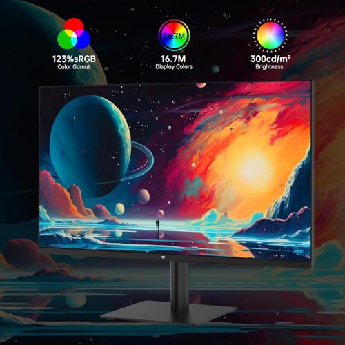 27 Inch QHD 2560 1440 100Hz Computer Monitor IPS Panel Anti Blue Light Screen 100 High Color Gamut 123 sRGB Support FreeSync and GSync PC Monitor for Casual Gaming and Working