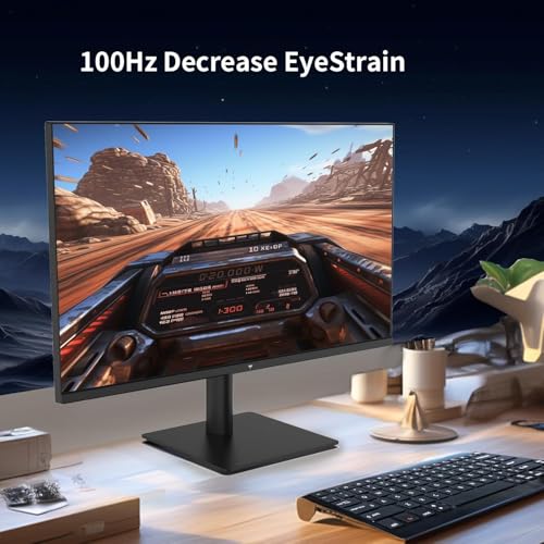 27 Inch QHD 2560 1440 100Hz Computer Monitor IPS Panel Anti Blue Light Screen 100 High Color Gamut 123 sRGB Support FreeSync and GSync PC Monitor for Casual Gaming and Working