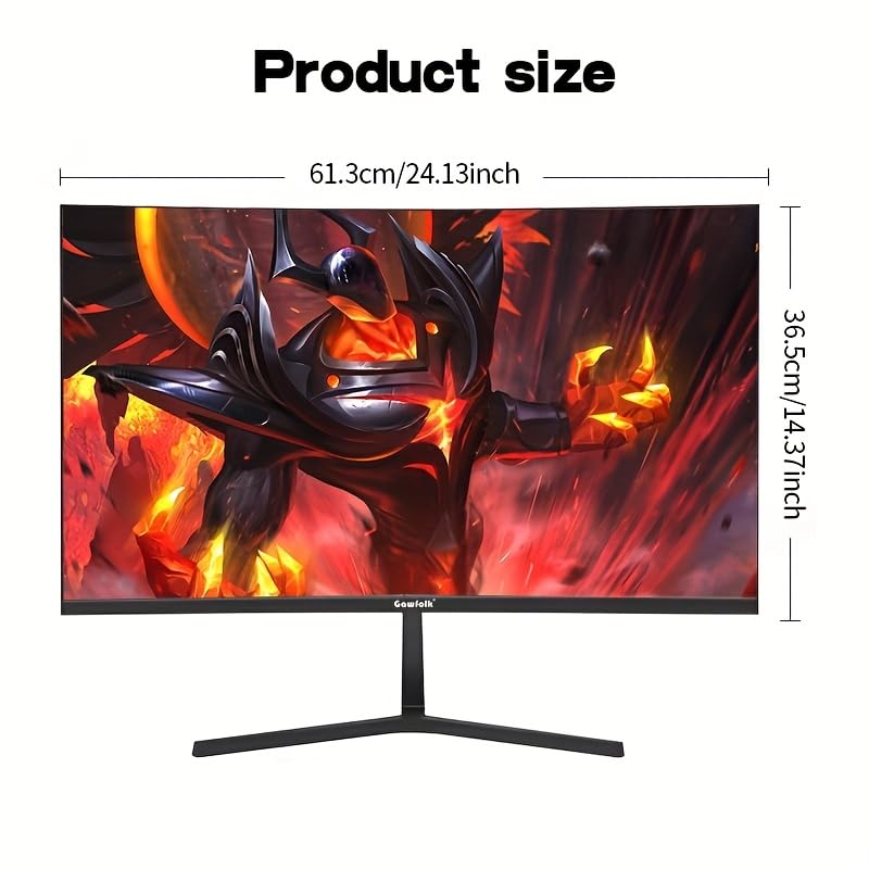 27 inch Curved Gaming Monitor 144Hz/180Hz PC Monitor Full HD 1080P  Frameless 1800R Computer Display with FreeSync & Eye Care Technology  Wall Mountable  DP  HDMI Port  Black