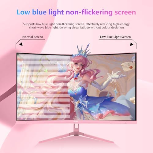 27 inch Gaming Monitor 1920x1080p 180Hz  FHD  GTG Vertical with Freesync Eye Care Technology HDMI VESA Compatible for Gaming Home Office