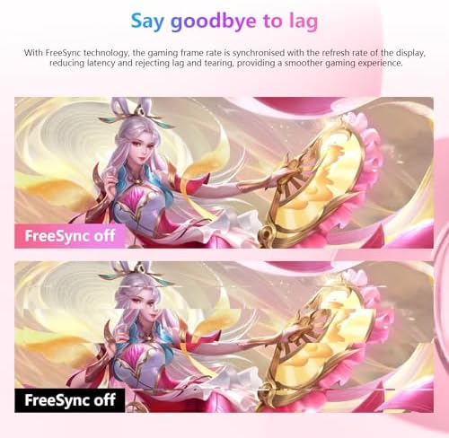 27 inch Gaming Monitor 1920x1080p 180Hz  FHD  GTG Vertical with Freesync Eye Care Technology HDMI VESA Compatible for Gaming Home Office