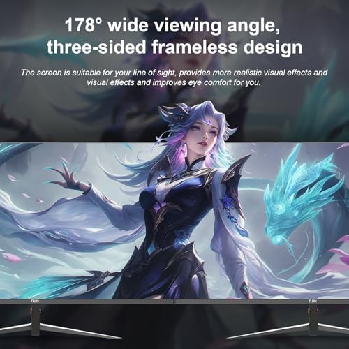 27 inch Gaming Monitor 1920x1080p 180Hz  FHD  GTG Vertical with Freesync Eye Care Technology HDMI VESA Compatible for Gaming Home Office