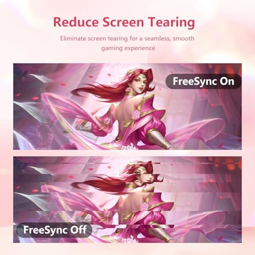 27 inch Gaming Monitor 1920x1080p 180Hz  FHD  GTG Vertical with Freesync Eye Care Technology HDMI VESA Compatible for Gaming Home Office