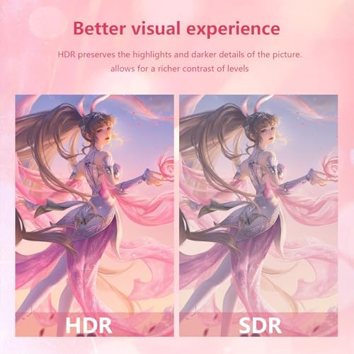 27 inch Gaming Monitor 1920x1080p 180Hz  FHD  GTG Vertical with Freesync Eye Care Technology HDMI VESA Compatible for Gaming Home Office