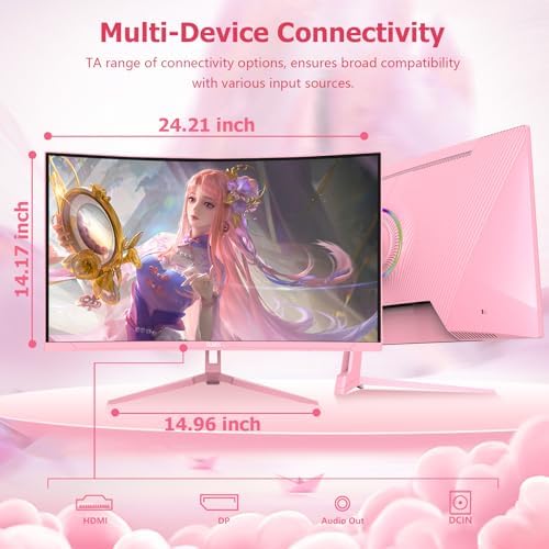 27 inch Gaming Monitor 1920x1080p 180Hz  FHD  GTG Vertical with Freesync Eye Care Technology HDMI VESA Compatible for Gaming Home Office