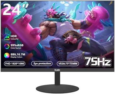 27 inch Gaming Monitor 1920x1080p 180Hz  FHD  GTG Vertical with Freesync Eye Care Technology HDMI VESA Compatible for Gaming Home Office