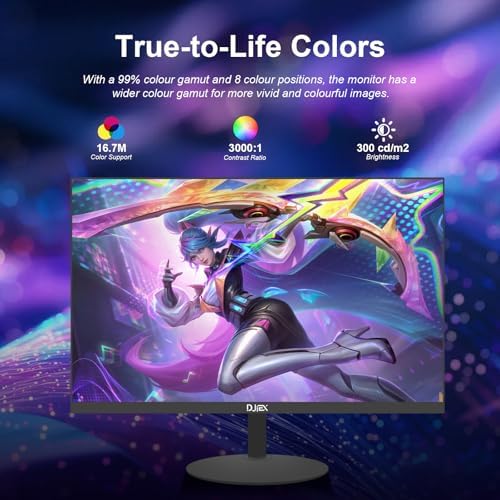 27 inch Gaming Monitor 1920x1080p 180Hz  FHD  GTG Vertical with Freesync Eye Care Technology HDMI VESA Compatible for Gaming Home Office