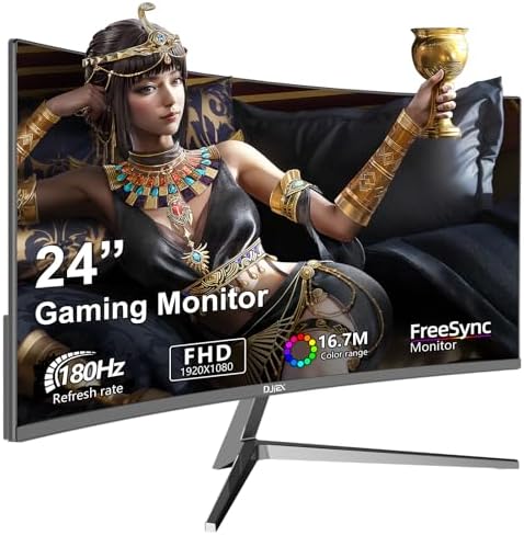 27 inch Gaming Monitor 1920x1080p 180Hz  FHD  GTG Vertical with Freesync Eye Care Technology HDMI VESA Compatible for Gaming Home Office