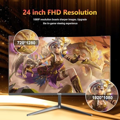 27 inch Gaming Monitor 1920x1080p 180Hz  FHD  GTG Vertical with Freesync Eye Care Technology HDMI VESA Compatible for Gaming Home Office