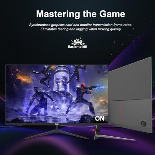 27 inch Gaming Monitor 1920x1080p 180Hz  FHD  GTG Vertical with Freesync Eye Care Technology HDMI VESA Compatible for Gaming Home Office