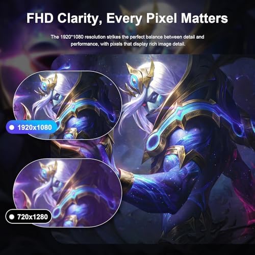 27 inch Gaming Monitor 1920x1080p 180Hz  FHD  GTG Vertical with Freesync Eye Care Technology HDMI VESA Compatible for Gaming Home Office