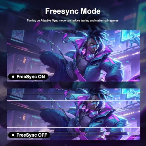 27 inch Gaming Monitor 1920x1080p 180Hz  FHD  GTG Vertical with Freesync Eye Care Technology HDMI VESA Compatible for Gaming Home Office