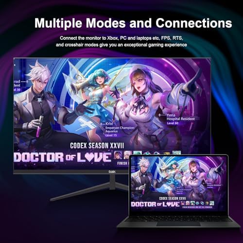 27 inch Gaming Monitor 1920x1080p 180Hz  FHD  GTG Vertical with Freesync Eye Care Technology HDMI VESA Compatible for Gaming Home Office