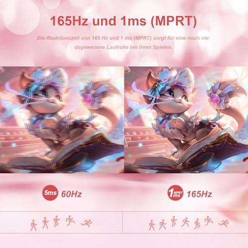 27 inch Gaming Monitor 1920x1080p 180Hz  FHD  GTG Vertical with Freesync Eye Care Technology HDMI VESA Compatible for Gaming Home Office