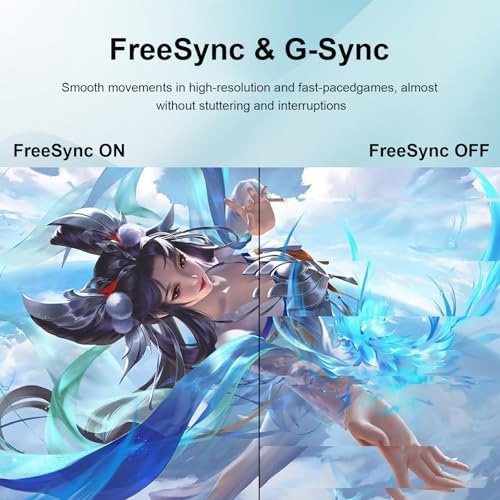 27 inch Gaming Monitor 1920x1080p 180Hz  FHD  GTG Vertical with Freesync Eye Care Technology HDMI VESA Compatible for Gaming Home Office