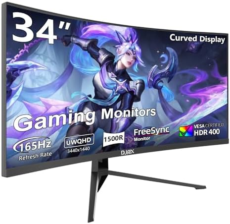 27 inch Gaming Monitor 1920x1080p 180Hz  FHD  GTG Vertical with Freesync Eye Care Technology HDMI VESA Compatible for Gaming Home Office