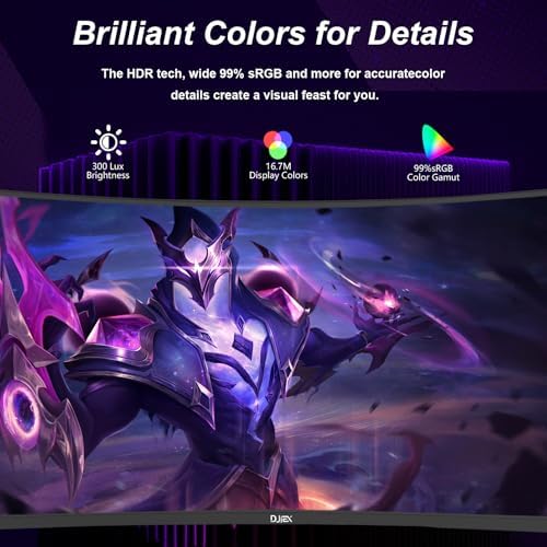 27 inch Gaming Monitor 1920x1080p 180Hz  FHD  GTG Vertical with Freesync Eye Care Technology HDMI VESA Compatible for Gaming Home Office