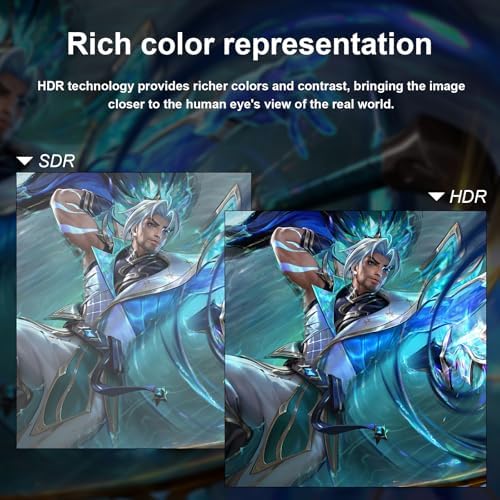 27 inch Gaming Monitor 1920x1080p 180Hz  FHD  GTG Vertical with Freesync Eye Care Technology HDMI VESA Compatible for Gaming Home Office