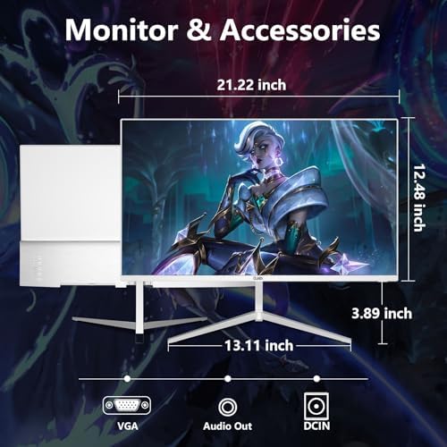 27 inch Gaming Monitor 1920x1080p 180Hz  FHD  GTG Vertical with Freesync Eye Care Technology HDMI VESA Compatible for Gaming Home Office