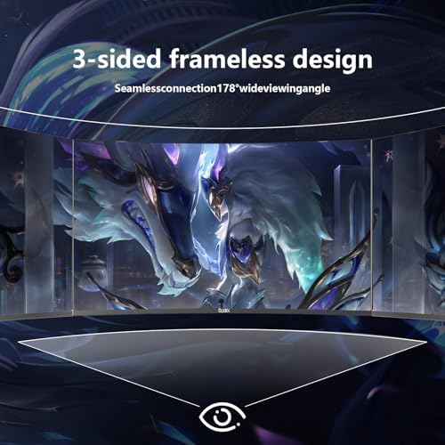 27 inch Gaming Monitor 1920x1080p 180Hz  FHD  GTG Vertical with Freesync Eye Care Technology HDMI VESA Compatible for Gaming Home Office