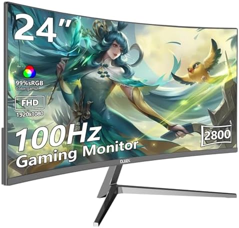 27 inch Gaming Monitor 1920x1080p 180Hz  FHD  GTG Vertical with Freesync Eye Care Technology HDMI VESA Compatible for Gaming Home Office