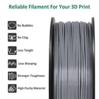 2KG  GEEETECH  ABS  Gray 3D Printer 1 75mm 1kg/roll High Quality Consumables US
