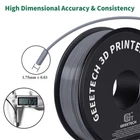 2KG  GEEETECH  ABS  Gray 3D Printer 1 75mm 1kg/roll High Quality Consumables US