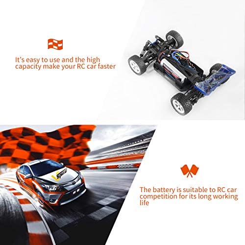 2S 4000mAh 7 4V 50C RC LiPo Battery Hardcase with T Plug for Tamiya TT01 TT02 RC Vehicles Truck Losi Slash Buggy Racing Hobby  2 Pack