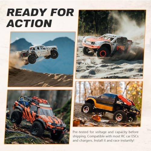 2S Lipo Battery 2500mAh 7 4V 80C High Discharge Rate Shorty Pack RC Batteries with XT60 Plug Fit for RC Airplane FPV Quadcopter Helicopter Drone Racing RC Hobby Model with 1TO2 Charger