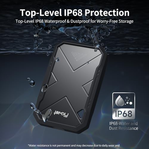 2TB Portable SSD  Up to 2050MB/s  USB 3 2 Gen2 USB C  IP68 Water & Dust Resistant  Shockproof  External Solid State Drive for Smart TV  Cameras  iPhone 16/15  Windows  Mac and Other Devices  FP90 