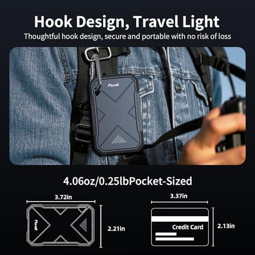 2TB Portable SSD  Up to 2050MB/s  USB 3 2 Gen2 USB C  IP68 Water & Dust Resistant  Shockproof  External Solid State Drive for Smart TV  Cameras  iPhone 16/15  Windows  Mac and Other Devices  FP90 