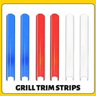2X Car Front V Brace Grill Strip Cover Trim for BMW X3 X4 X5 F25 F26 G01 G02 G05