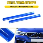 2X Car Front V Brace Grill Strip Cover Trim for BMW X3 X4 X5 F25 F26 G01 G02 G05