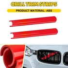 2X Car Front V Brace Grill Strip Cover Trim for BMW X3 X4 X5 F25 F26 G01 G02 G05