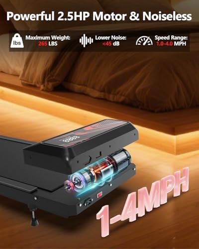 2 5HP Walking Mat with Incline pad Under Desk Treadmill  Walking Running Pad with Remote  3 in 1 Low Noise Small Mini Portable Treadmill with Led Screen  Compact Treadmills for Home  265lbs Capacity