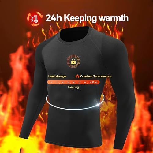 Talla M 2 Pack Men Compression Shirts Long Sleeve Athletic T Shirt Dry Workout Sports Thermal Undershirt Tops for Running Base Layer