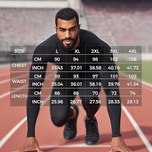 Talla M 2 Pack Men Compression Shirts Long Sleeve Athletic T Shirt Dry Workout Sports Thermal Undershirt Tops for Running Base Layer
