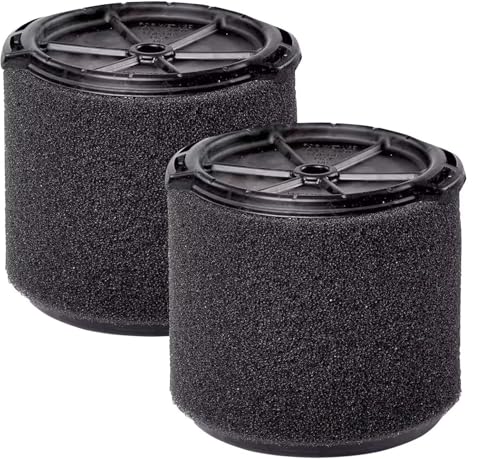 2 Pack VF3700 Filter Compatible with Ridgid Vac 3 4 5 Gallon Vacuum Cleaners  Wet Application Foam Filter Fit WS0301VA WS0400DE WS14045