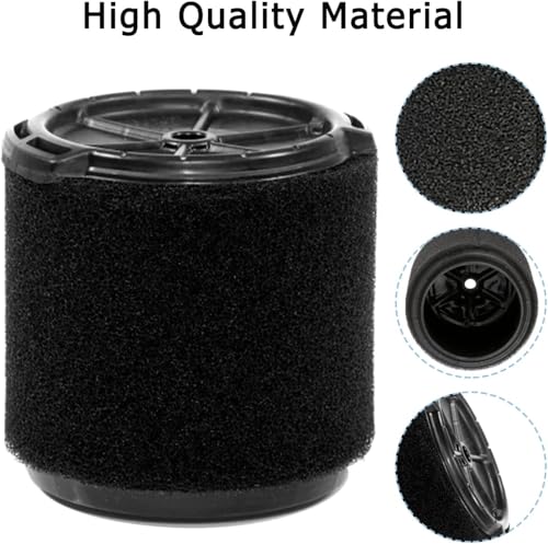 2 Pack VF3700 Filter Compatible with Ridgid Vac 3 4 5 Gallon Vacuum Cleaners  Wet Application Foam Filter Fit WS0301VA WS0400DE WS14045