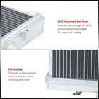2 Row Aluminum Radiator For 1991 1999 Nissan Sentra SE 1 6 GA16 B13/B14