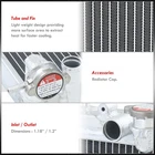 2 Row Aluminum Radiator For 1991 1999 Nissan Sentra SE 1 6 GA16 B13/B14