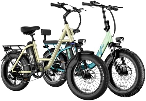 2 Seater Electric Bike for Adults 1200W Peak Motor 28 MPH  720WH Removable Battery 65Miles Step Thru Folding Ebikes 20 Fat Tire E Bikes for Adults with NFC Commuting E Bike for Women/Men