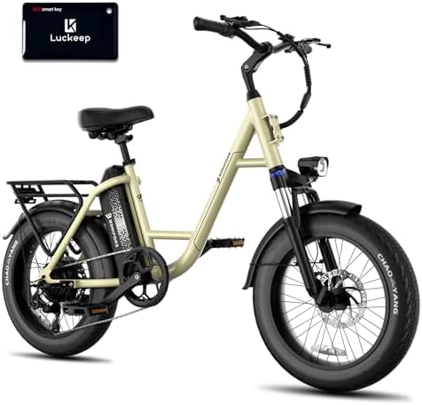 2 Seater Electric Bike for Adults 1200W Peak Motor 28 MPH  720WH Removable Battery 65Miles Step Thru Folding Ebikes 20 Fat Tire E Bikes for Adults with NFC Commuting E Bike for Women/Men