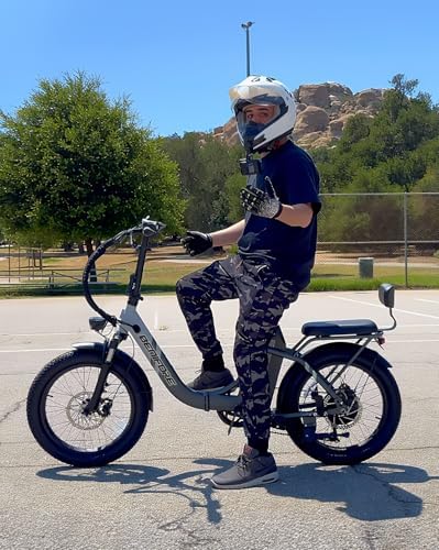 2 Seater Electric Bike for Adults 1200W Peak Motor 28 MPH  720WH Removable Battery 65Miles Step Thru Folding Ebikes 20 Fat Tire E Bikes for Adults with NFC Commuting E Bike for Women/Men