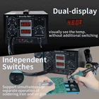 2in1 T12 Solder iron Digital soldering Station 670W Hot Air Rework Station