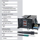 2in1 T12 Solder iron Digital soldering Station 670W Hot Air Rework Station