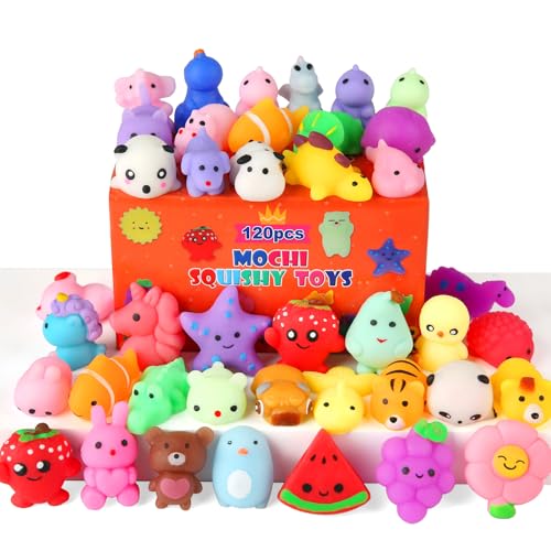 30 Pack Squishy Toys  Kawaii Squishies Party Favors for Kids 4 8 8 12 Treasure Box Toys for Classroom Birthday Xmas Gifts Goodie Bag Mini Animals Mochi Squishy Stress Relief Sensory Toys Random